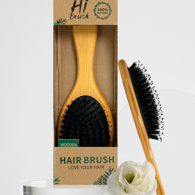 Wood Air Cushion Soft Bristle Scalp Massage Comb