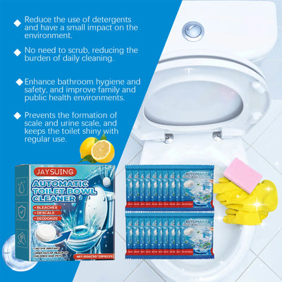 Toilet Bowl Cleaning Tablets 20-Pack with Descaler