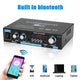 800W 2-Channel Bluetooth 5.0 HiFi Mini Stereo Amplifier