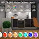 USB Rechargeable RGBW LED Cabinet Puck Light with Remote