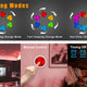 USB Rechargeable RGBW LED Cabinet Puck Light with Remote