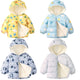 Kids' Warm Velvet Print Pajama Set Ages 1-14