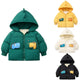 Kids' Warm Velvet Print Pajama Set Ages 1-14