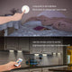 USB Rechargeable RGBW LED Cabinet Puck Light with Remote