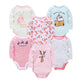 Baby Long Sleeve 100% Cotton Bodysuit Set 0-12 Months