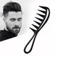Wide Tooth Shark Barber Comb for Oil Head Styling