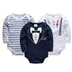 Baby Long Sleeve 100% Cotton Bodysuit Set 0-12 Months