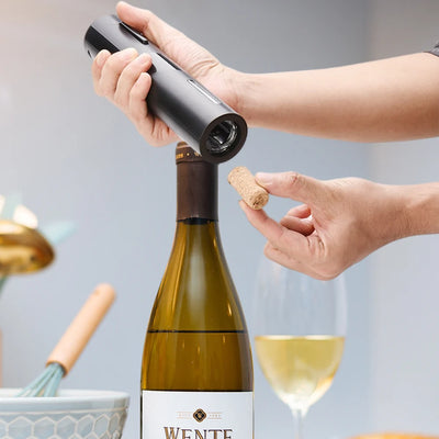Electric Automatic Wine Bottle Opener with Foil Cutter