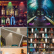 USB Rechargeable RGBW LED Cabinet Puck Light with Remote