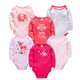 Baby Long Sleeve 100% Cotton Bodysuit Set 0-12 Months