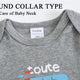 Baby Long Sleeve 100% Cotton Bodysuit Set 0-12 Months