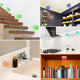 USB Rechargeable RGBW LED Cabinet Puck Light with Remote