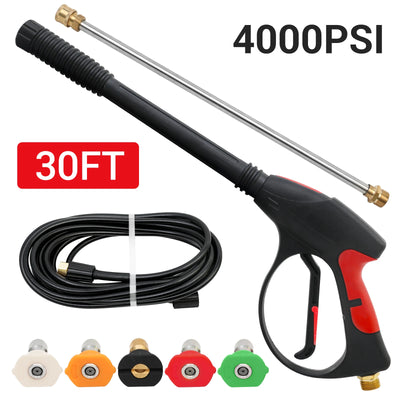4000PSI High Pressure Washer Gun with 5 Quick Nozzles