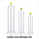 Crystal Glass G-Spot Dildo and Anal Plug