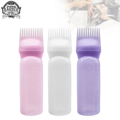 3-Color Salon Hair Dye Applicator Bottle Set