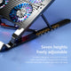 RGB Foldable Laptop Cooling Pad with 2-4 Silent Fans