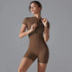 Women's One-Piece Zip Gym Yoga Jumpsuit Bodysuit