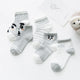 Infant Baby Socks 5-Pack Cotton Mesh Ages 0-2
