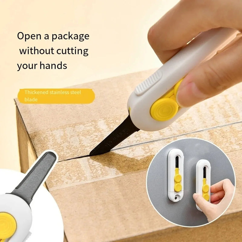 Magnetic Mini Retractable Box Cutter and Letter Opener