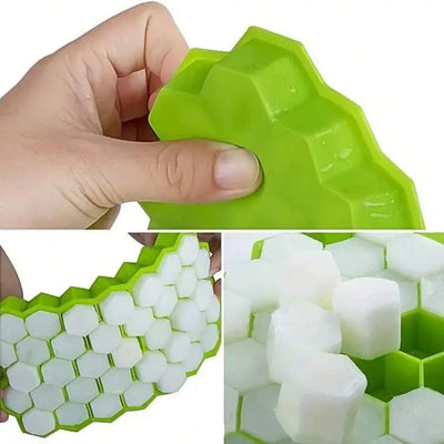 Honeycomb 37-Grid Silicone Ice Cube Tray Mold