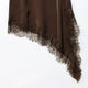 Women's Lace Trim Backless Satin Slip Dress