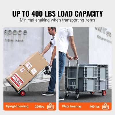 400 lbs Folding Hand Truck Dolly Cart with Wheels