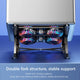 RGB Foldable Laptop Cooling Pad with 2-4 Silent Fans