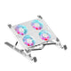 RGB Foldable Laptop Cooling Pad with 2-4 Silent Fans