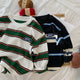 Kids' Striped Long Sleeve Cotton Top Ages 2-7