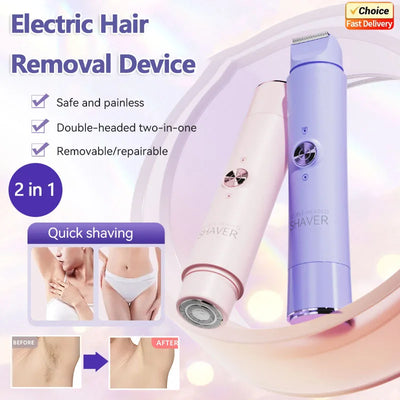 Rechargeable Double Head Electric Epilator for Women Body