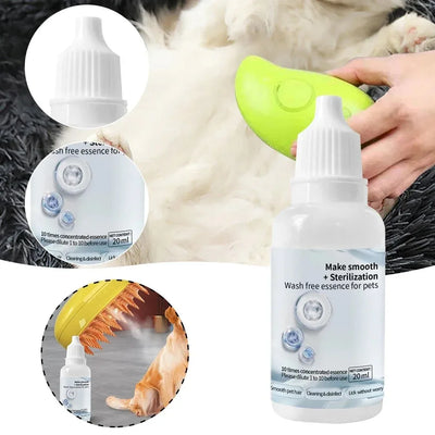 Cat and Dog Steam Grooming Brush Wash-Free Essence Pack