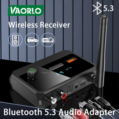 VAORLO Bluetooth 5.3 HiFi 3D Audio Receiver AUX RCA