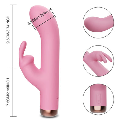 2-in-1 Rabbit Clitoral and Vaginal Vibrator