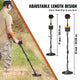 VEVOR 10-Inch Waterproof Metal Detector with LCD Display