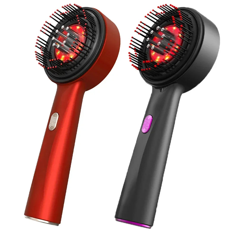 Electric Vibration Scalp Massage Comb with Oil Applicator