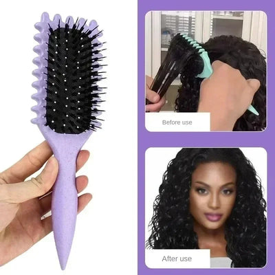 Salon Curl Styling Brush for Combing and Shaping Curls
