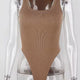 Women's Off-Shoulder Halter Knit Bodysuit