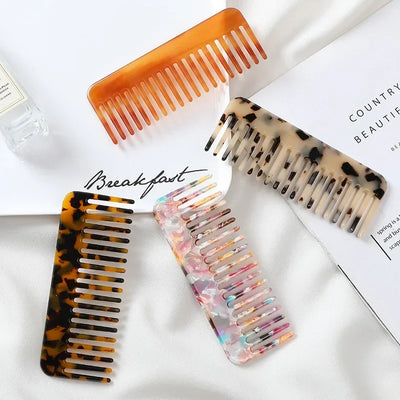 Korean Acetate Wide-Tooth Anti-Static Hair Comb