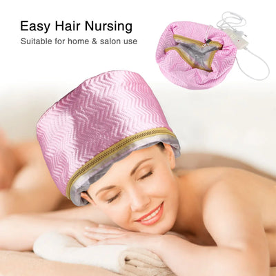 Thermal Hair Treatment Steamer Cap Home Spa