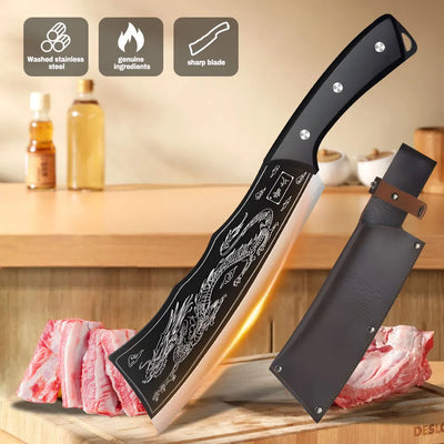 ZENG Heavy Duty Meat Cleaver Butcher Chef's Knife