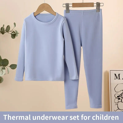 Kids' 2-Piece Thermal Underwear Sweater and Pants Set