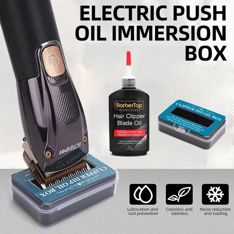 Barbershop Hair Clipper Lubricating Oil Box Storage