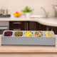 Stainless Steel Countertop Spice Rack and Pan Organizer
