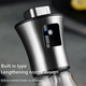 Oil Sprayer, Extremely Precise Oil Spray Bottle with funnel,Made of Stainless Steel and Glass, 200ML Oil Sprayer for Cooking