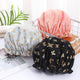 Waterproof Gold Print Shower Cap for Women
