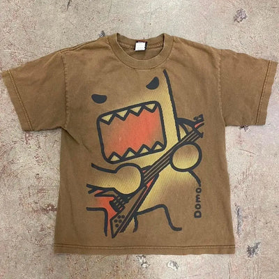 Kawaii Y2K Oversized Funny Print Retro Tee
