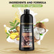 Hair Color Shampoo for Gray Hair 3 in 1 Black Hair Dye Shampoo for Women&Men Natural Herbal Safety Nourishing Hair Care Cream