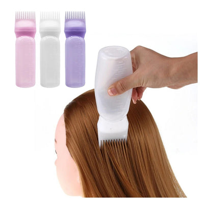 3-Color Salon Hair Dye Applicator Bottle Set