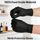 Black Nitrile Disposable Gloves 100-Pack Thickened