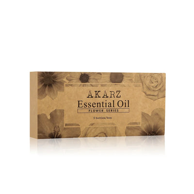 AKARZ 5-Pack Essential Oils Set Vanilla Jasmine Rose Musk